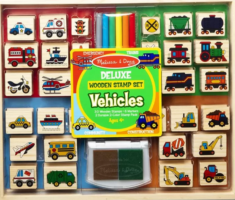 Melissa & Doug Sellos De Vehiculos - ^ Actividades Creativas De Ocio