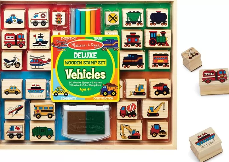 Melissa & Doug Sellos De Vehiculos - ^ Actividades Creativas De Ocio