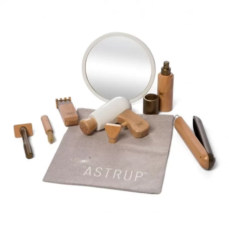 ByAstrup Set De Peluqueria De 9 Piezas De Madera - ^ Abalorios Y Joyas