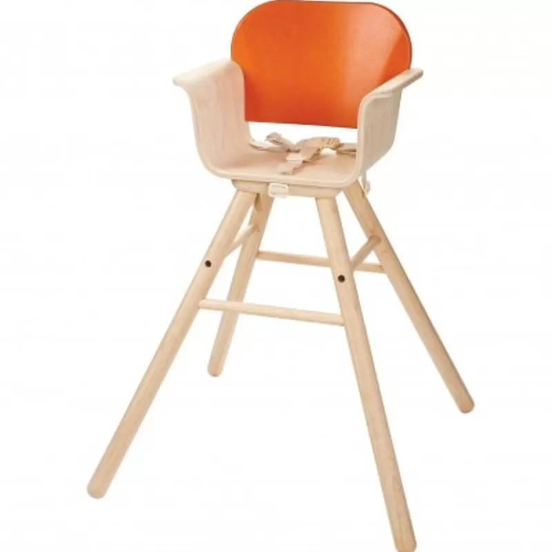 Plan Toys Silla De Bar - Naranja - ^ Mobiliario De Guarderia