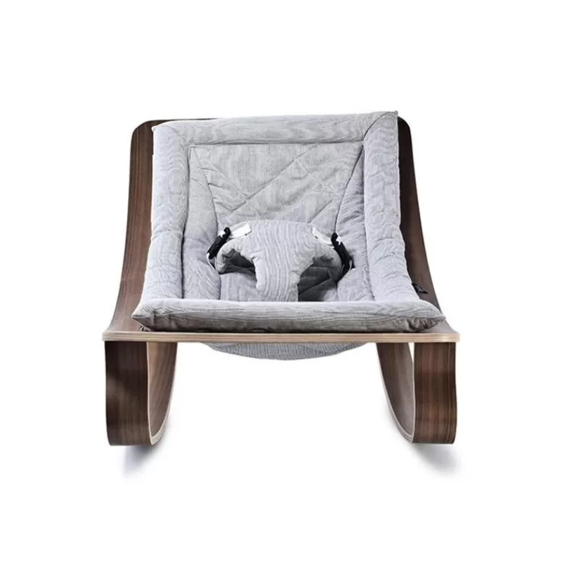 Charlie Crane Silla De Bebe Levo En Nogal - Gris - ^ Mobiliario De Guarderia