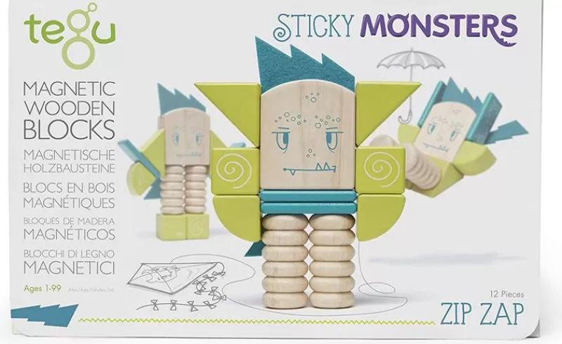 Tegu Sticky Monsters Zip Zap - ^ Imanes, Libros Magnéticos Y Juegos Magnéticos