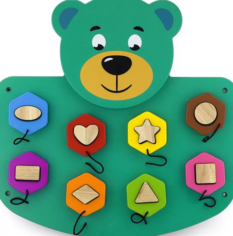 Sapin Malin Tablero De Actividades Grande Oso De Peluche - ^ Juguetes Para El Aprendizaje Temprano Y La Motricidad