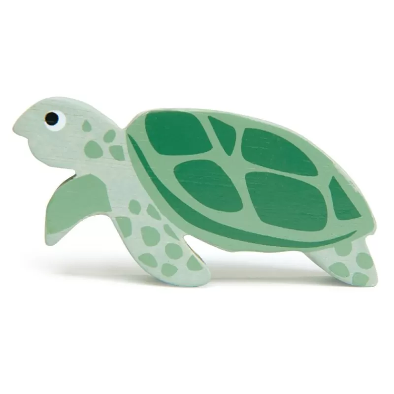 Tender Leaf Toys Tortuga Marina De Madera - ^ Animales Marinos