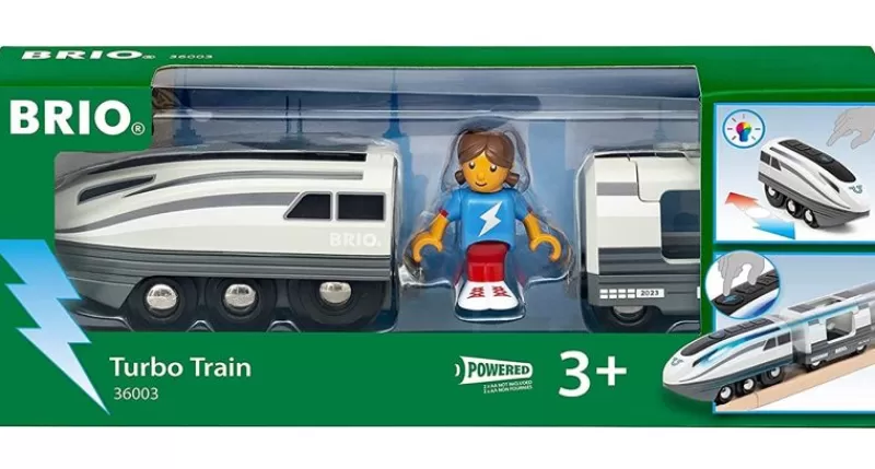 Brio Tren Grey Turbo^ Locomotoras, Vagones Y Trenes Brio