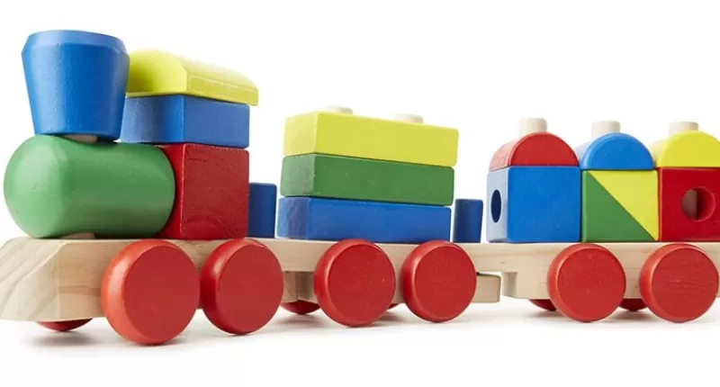 Melissa & Doug Tren De Madera - ^ Bloques De Construcción