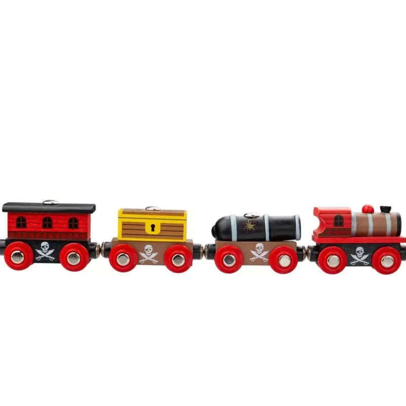 Bigjigs Toys Tren De Madera Pirata - ^ Locomotoras, Vagones Y Trenes Brio