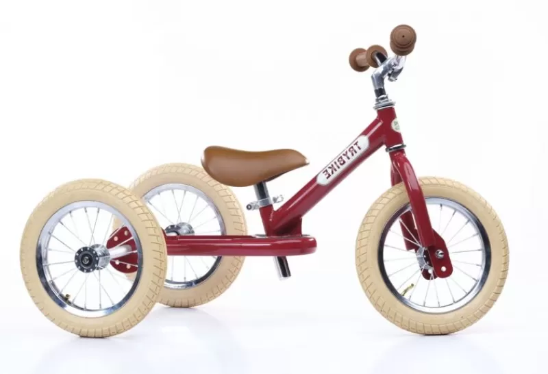 Trybike Draisienne 2 En 1 Rojo - ^ Draisiennes Y Bicicletas De Madera