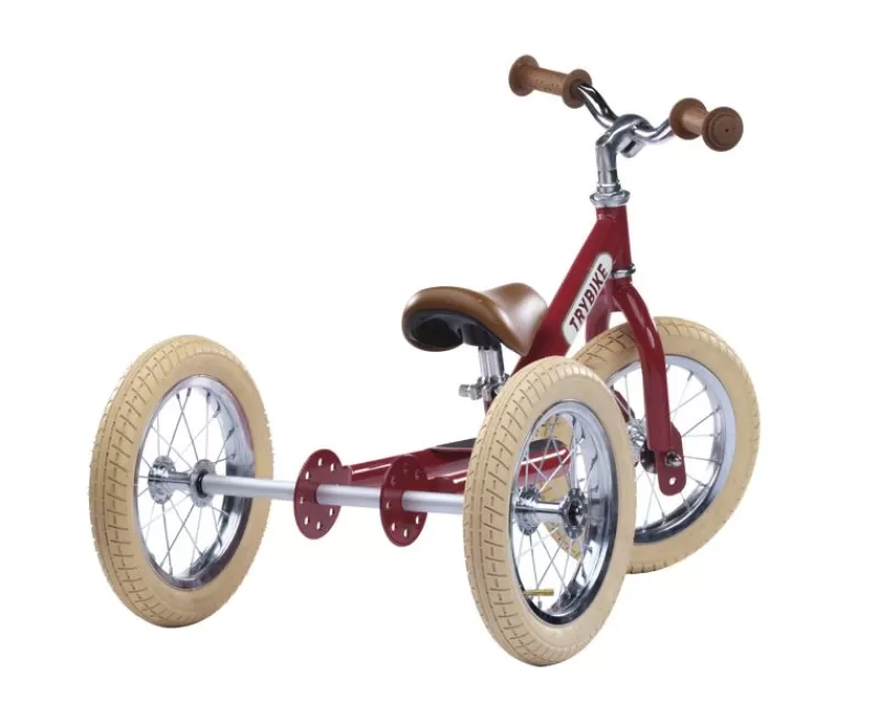 Trybike Draisienne 2 En 1 Rojo - ^ Draisiennes Y Bicicletas De Madera