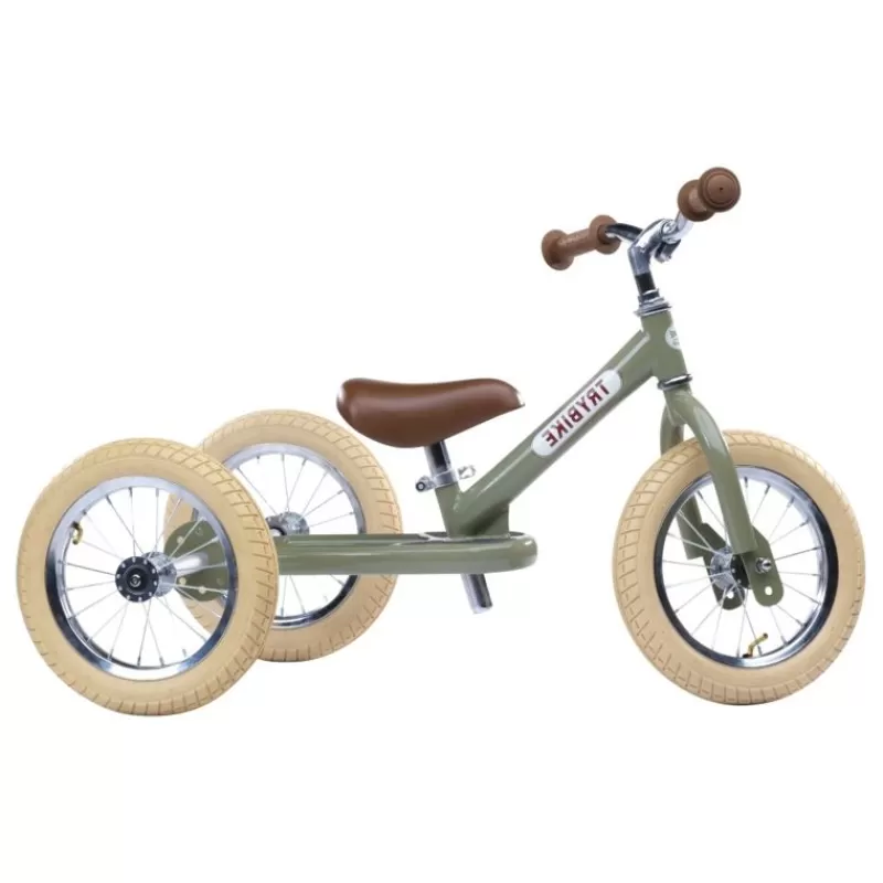 Trybike Draisienne 2 En 1 Verde - ^ Draisiennes Y Bicicletas De Madera