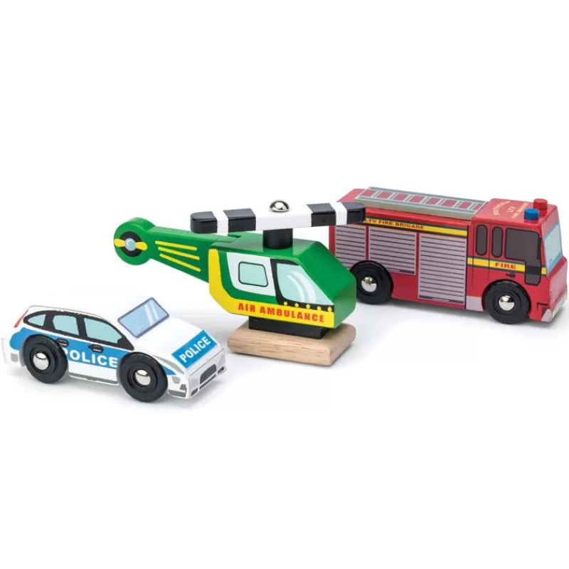 Le Toy Van Vehiculos De Emergencia - ^ Grúas, Tractores, Aviones...