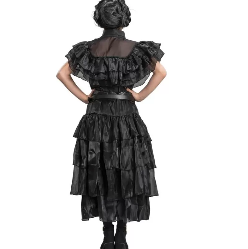 Chaks Vestido De Gala Negro Wednesday Addams 140Cm - ^Nino Disfraces