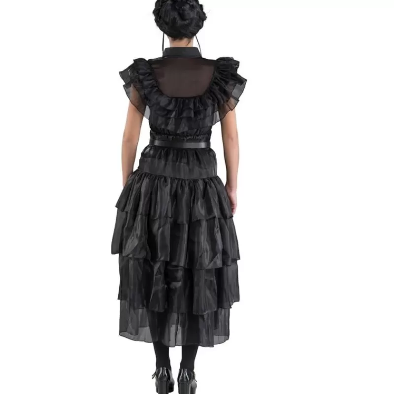 Chaks Vestido De Gala Negro Wednesday Addams 164 Cm - ^Nino Disfraces