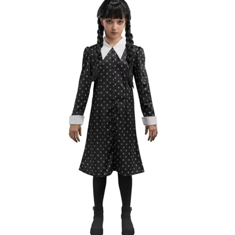 Chaks Vestido Negro Wednesday The Addams Family 140Cm - ^Nino Disfraces