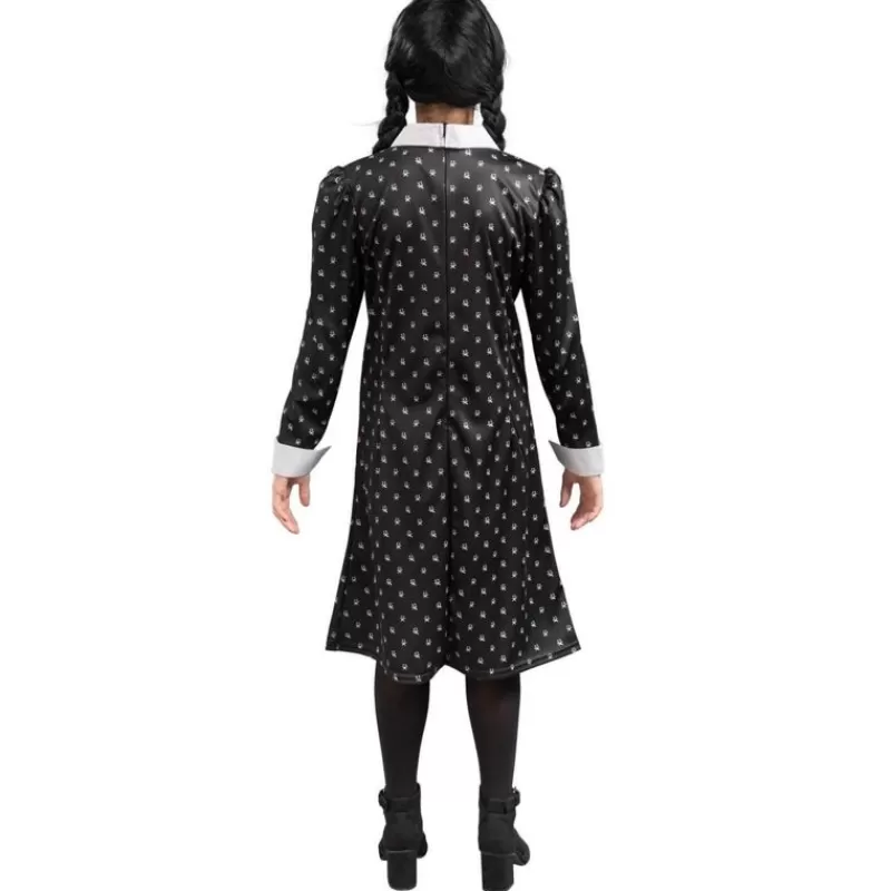 Chaks Vestido Negro Wednesday The Addams Family 140Cm - ^Nino Disfraces